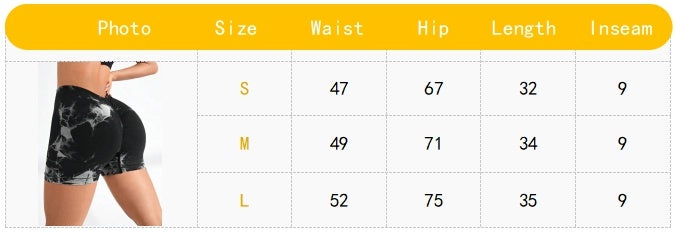 3 PACK Tie Dye Active Wear Shorts