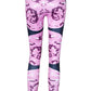 Print patchwork yoga leggings