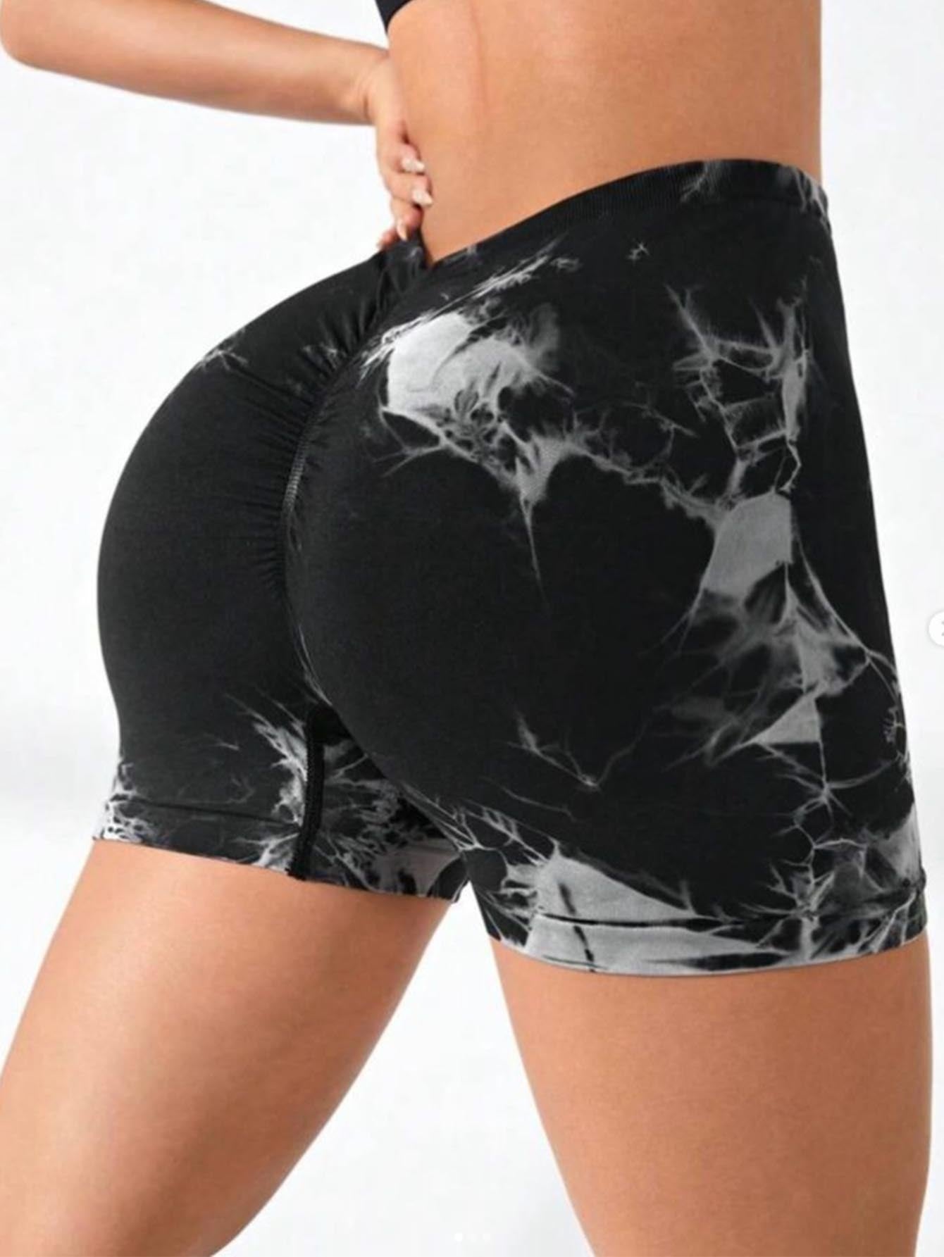 3 PACK Tie Dye Active Wear Shorts